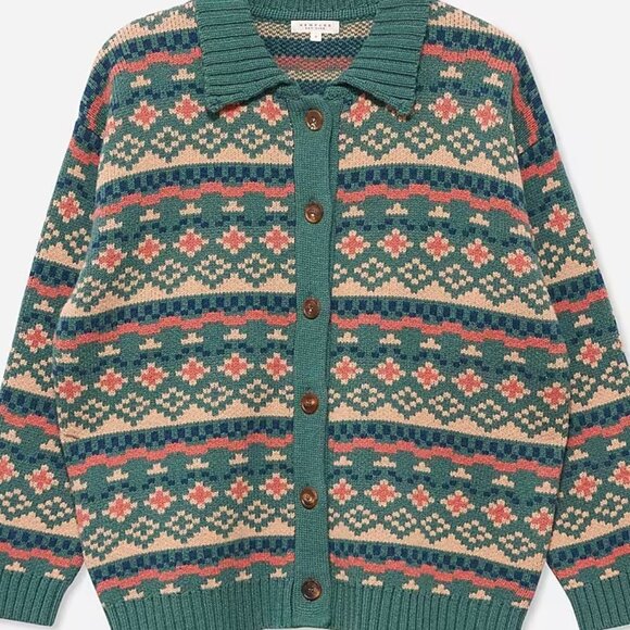 Demylee Doriann Fair Isle Cardigan - Picture 2 of 6